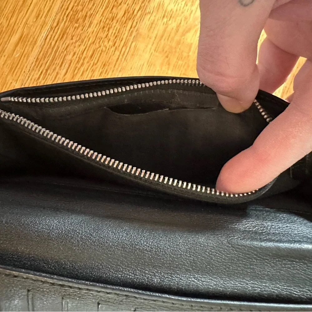 Dior Black Leather Wallet unisex